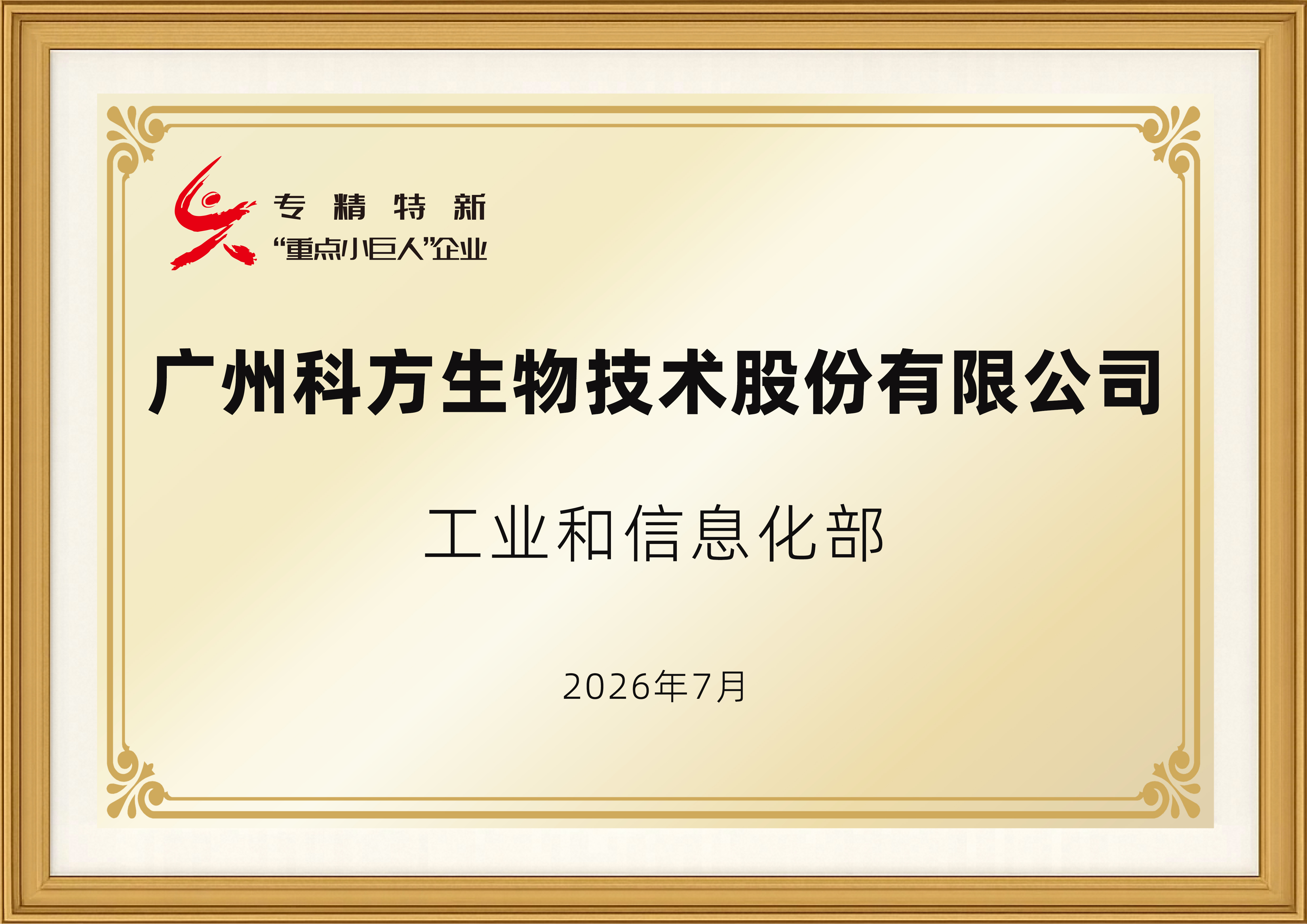 国家专精特新&ldquo;重点小巨人&rdquo;企业